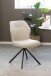Esszimmerstuhl >Aura< (2er-Set) mit Drehfunktion, in Beige, Stoff - 51x88,5x61,5cm (BxHxT)