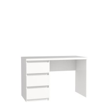 Schreibtisch >NET106< mit 3 Schubladen, in weiß - 108x72,5x50cm (BxHxT)