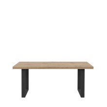 Couchtisch >Coffee Tables< in Artisan Eiche Dekor, U-Gestell Metall schwarz - 110x45x60cm (BxHxT)