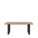Couchtisch >Coffee Tables< in Artisan Eiche Dekor, U-Gestell Metall schwarz - 110x45x60cm (BxHxT)