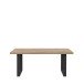 Couchtisch >Coffee Tables< in Artisan Eiche Dekor, U-Gestell Metall schwarz - 110x45x60cm (BxHxT)