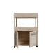 Servierwagen >Home Bar< auf Rollen, in Sonoma Eiche Dekor- 60x88,5x40cm (BxHxT)
