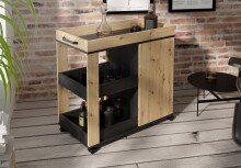 Servierwagen >Home Bar< auf Rollen, in Artisan...