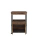 Servierwagen >Home Bar< auf Rollen, in Old-Wood Vintage Dekor / Betonoptik - 60x88,5x40cm (B/H/T)