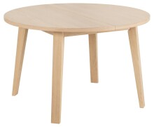 Esstisch >A-Line< rund, in Eiche furniert weiss...