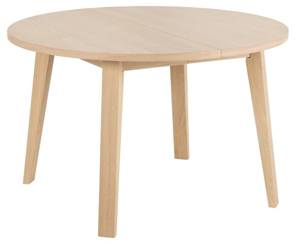 Kulissen-Esstisch >A-Line< in Eiche weiss pigmentiert - 120x75x120cm (BxHxT)