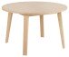 Kulissen-Esstisch >A-Line< in Eiche weiss pigmentiert - 120x75x120cm (BxHxT)