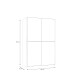 Schiebetürenschrank >Schach&Matt< in Artisan Eiche Dekor / Weiss - 120,1x190,5x61,2cm (BxHxT)