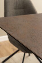 Kulissentisch >Heaven< ausziehbar bis 240cm, in Braun, Glas-Keramik - 200(240)x76x100cm (BxHxT)
