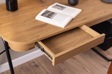 Schreibtisch >Blueton< mit Schublade, in Wildeiche Dekor, MDF - 120x75x60cm (BxHxT)