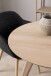 Esstisch >Townsville< rund, in Eiche furniert / weiss pigmentiert, MDF - 75x100cm (HxD)