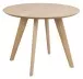 Esstisch >Townsville< rund, in Eiche furniert / weiss pigmentiert, MDF - 75x100cm (HxD)