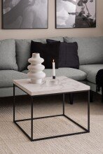 Couchtisch >Barossa< in Marmoroptik-weiss, Stahl,...