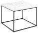 Couchtisch >Barossa< in Marmoroptik-weiss, Stahl, MDF - 45x60cm (HxD)