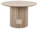 Esstisch >Linley< rund, in Eiche / weiss pigmentiert, MDF - 75x120cm (HxD)