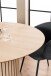 Esstisch >Linley< rund, in Eiche / weiss pigmentiert, MDF - 75x120cm (HxD)