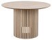 Esstisch >Linley< rund, in Eiche / weiss pigmentiert, MDF - 75x120cm (HxD)