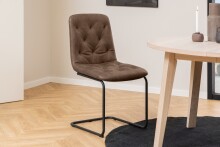 Freischwinger >Kira< (2er-Set) Sitzschale in Braun,...