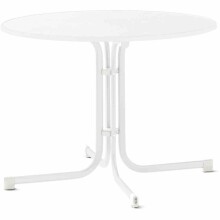 Gartentisch >213395< in weiß, Mecalit-Pro,...