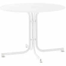 Gartentisch >213395< in weiß, Mecalit-Pro,...