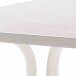 Gartentisch >133/< in weiß, Mecalit®-Pro, Stahl - 115x72x70cm (BxHxT)