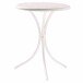 Bistrotisch >100/< in weiß, Mecalit®-Pro, Stahl - 72x60cm (HxD)