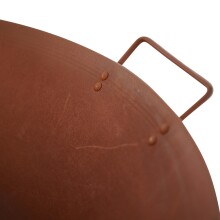 Feuerschale >RUSTY< in antikbraun, Eisen - 22x70cm (HxD)