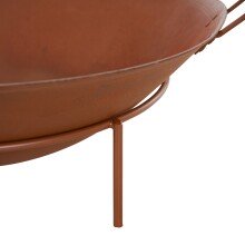 Feuerschale >RUSTY< in antikbraun, Eisen - 22x70cm (HxD)