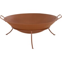 Feuerschale >RUSTY< in antikbraun, Eisen - 26,5x65cm (HxD)