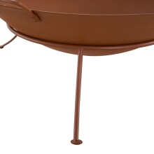 Feuerschale >RUSTY< in antikbraun, Eisen - 26,5x65cm (HxD)