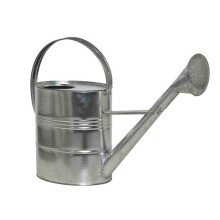 Gießkanne >ZINK / METALL< in silber,...