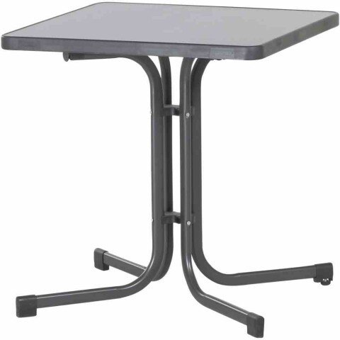 Klapptisch >231/< in anthrazit, Mecalit®-Pro, Stahl - 70x72x70cm (BxHxT)