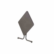 Klapptisch >231/< in anthrazit, Mecalit®-Pro, Stahl - 70x72x70cm (BxHxT)