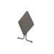 Klapptisch >231/< in anthrazit, Mecalit®-Pro, Stahl - 70x72x70cm (BxHxT)
