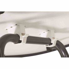 Klapptisch >252/< in anthrazit, Mecalit®-Pro, Stahl - 140x72x90cm (BxHxT)