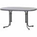 Klapptisch >252/< in anthrazit, Mecalit®-Pro, Stahl - 140x72x90cm (BxHxT)