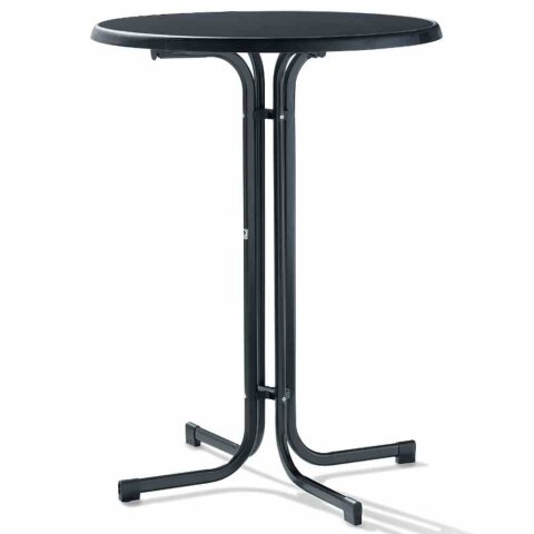 Klapptisch >238/< in anthrazit, Mecalit®-Pro, Stahl - 112x86cm (HxD)