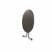 Klapptisch >209/< in anthrazit, Mecalit®-Pro, Stahl - 72x86cm (HxD)