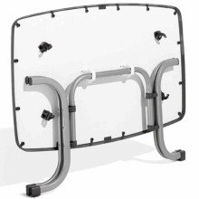 Klapptisch >253/< in anthrazit, Mecalit®-Pro, Stahl - 150x72x90cm (BxHxT)