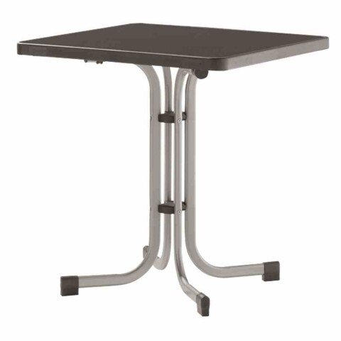 Klapptisch >231/< in anthrazit, Mecalit®-Pro, Stahl - 70x72x70cm (BxHxT)