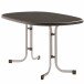 Klapptisch >252/< in anthrazit, Mecalit®-Pro, Stahl - 140x72x90cm (BxHxT)