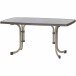 Klapptisch >253/< in mocca, Mecalit®-Pro, Stahl - 150x72x90cm (BxHxT)