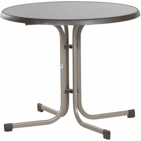 Klapptisch >209/< in mocca, Mecalit®-Pro, Stahl - 72x86cm (HxD)