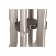 Klapptisch >209/< in mocca, Mecalit®-Pro, Stahl - 72x86cm (HxD)