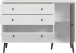 Sideboard >Harllson< 2 Schubladen, 1 Tür, 1 Klappe, in Weiss/ Wolfram grau - 124,5x86,5x41,5cm (BxHxT)