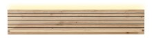 Wohnwand >Core< (3-teilig) in weiß supermatt / Artisan Dekor - 240x77x44 (BxHxT)