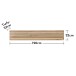 Wohnwand >Core< (3-teilig) in weiß supermatt / Artisan Dekor - 240x77x44 (BxHxT)