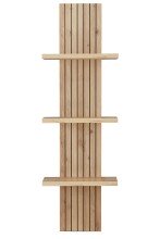 Wohnwand >Core< (3-teilig) in weiß matt / Artisan Dekor - 240x77x44 (BxHxT)