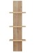 Wohnwand >Core< (3-teilig) in weiß matt / Artisan Dekor - 240x77x44 (BxHxT)