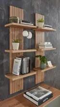 Wohnwand >Core< (3-teilig) in schilf matt / Artisan...